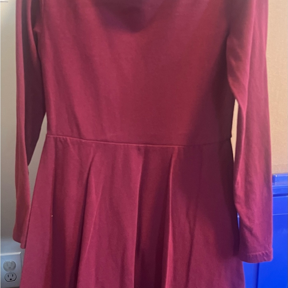 Charming Burgundy Kids Dress